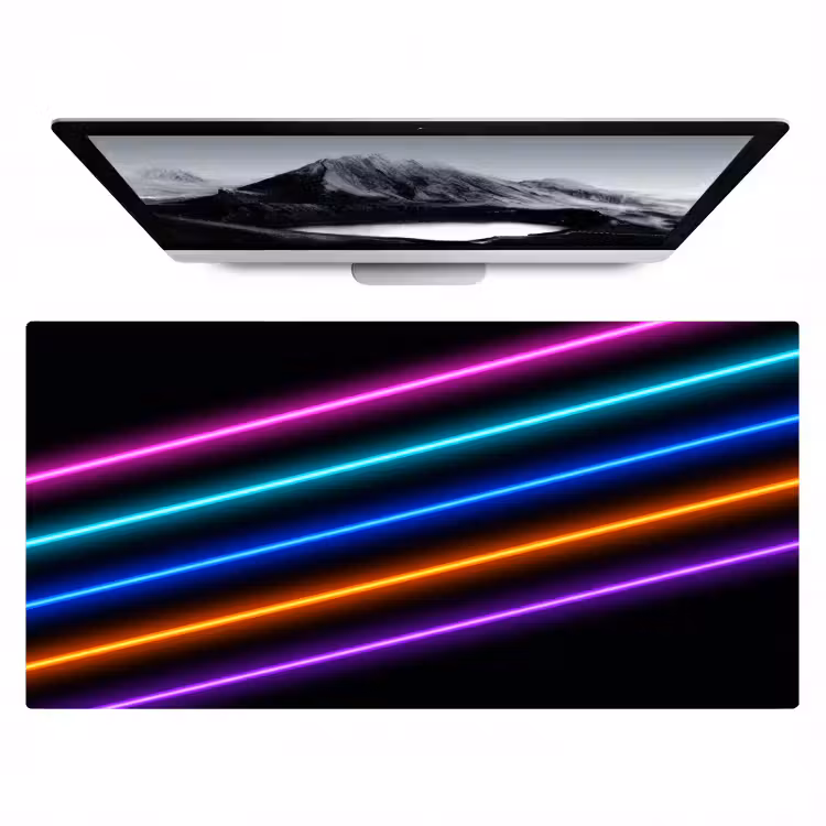 Esthetiek - Retro - Neon Muismat XXL klein -zzz3d