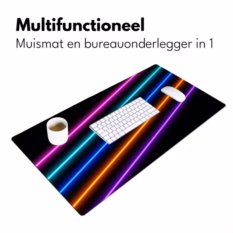 Esthetiek - Retro - Neon Muismat XXL klein -sfeer4