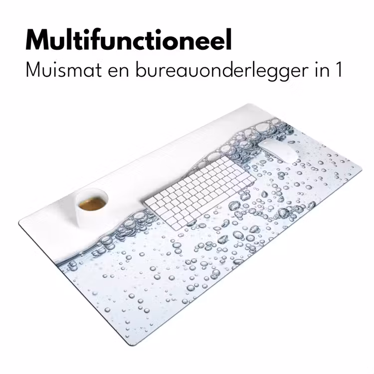 Luchtbellen - Water - Dynamisch Muismat XXL klein -sfeer4