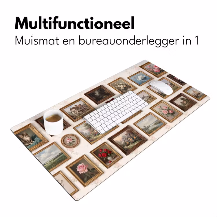Dier - Kat - Portret - Klassiek Muismat XXL klein -sfeer4