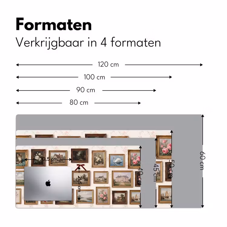 Dier - Kat - Portret - Klassiek Muismat XXL klein -sfeer5