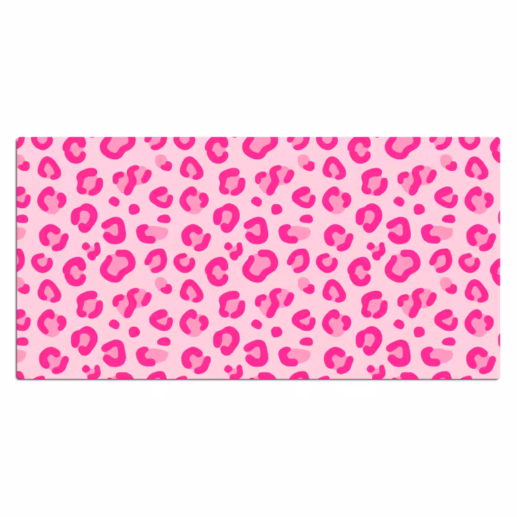 Dierenprint - Patroon - Abstract - Modern - Roze Muismat XXL klein -3d_leeg