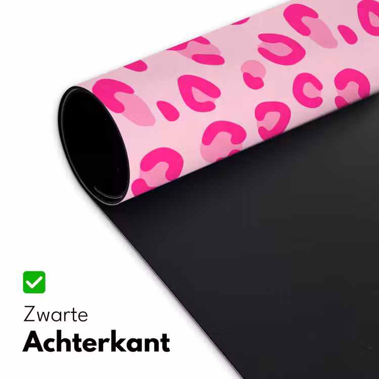 Dierenprint - Patroon - Abstract - Modern - Roze Muismat XXL klein -sfeer2