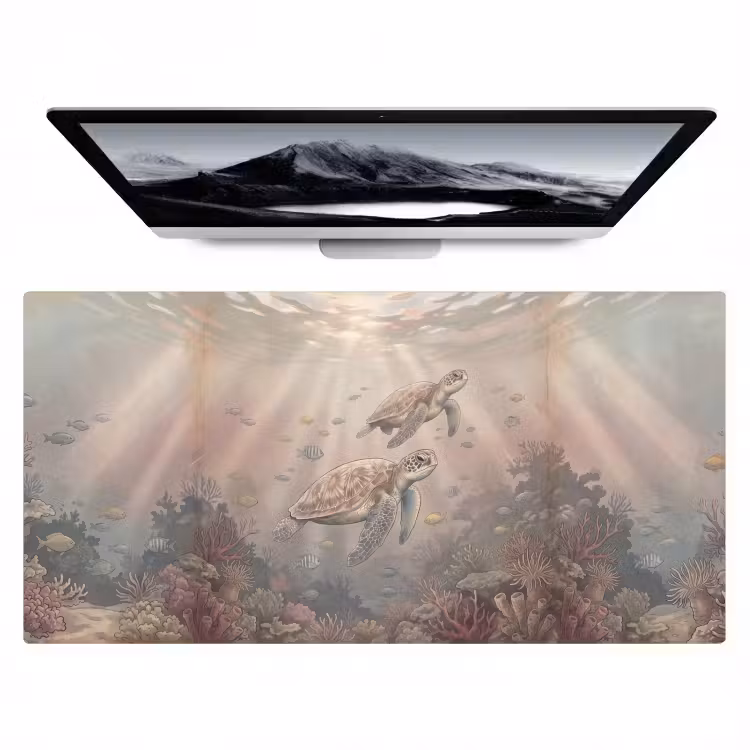 Dier - Onderwater - Oceaan - Illustratie - Zeeleven Muismat XXL klein -zzz3d