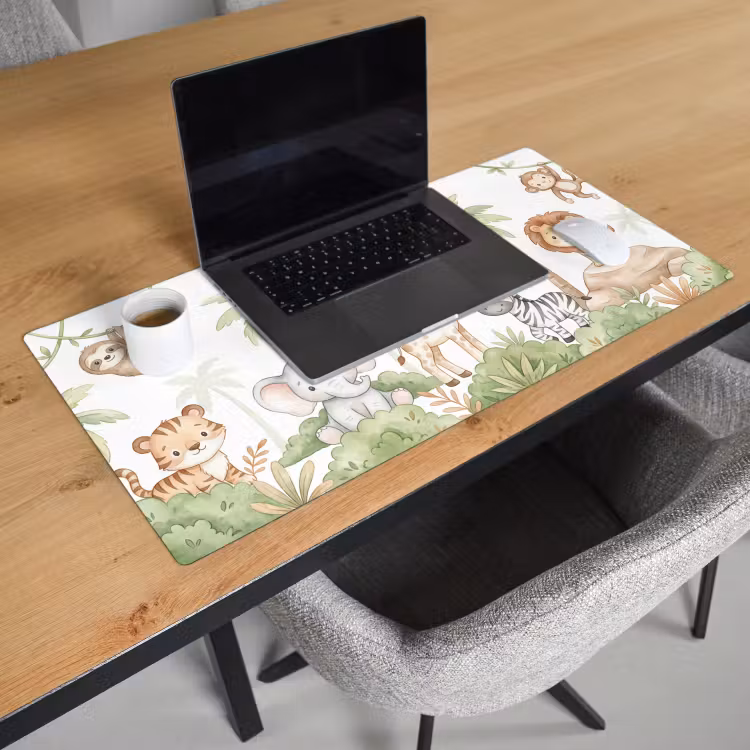 Dieren - Jungle - Pastel Muismat XXL klein -sfeer1