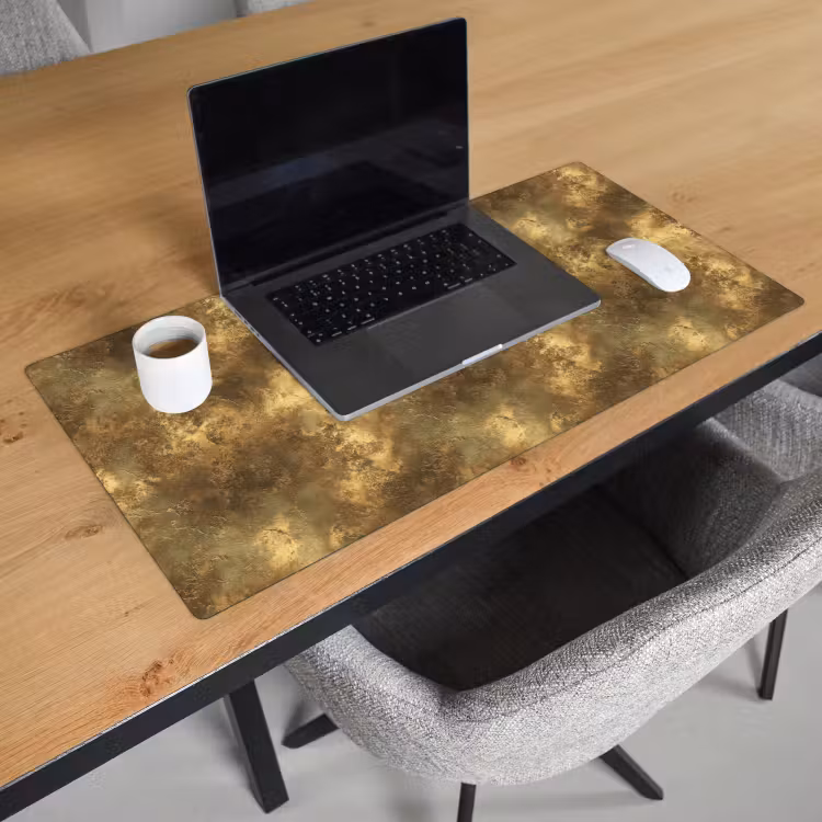 Antiek - Metaallook - Goud Muismat XXL klein 681 -sfeer1