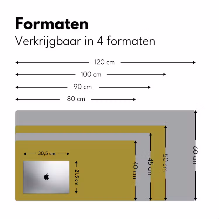 Antique - Moss - Groen Muismat XXL klein 681 -sfeer5