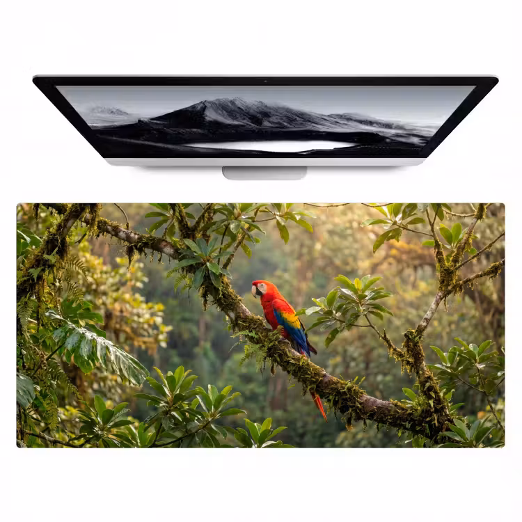 Ara - Jungle - Rood Muismat XXL klein -zzz3d
