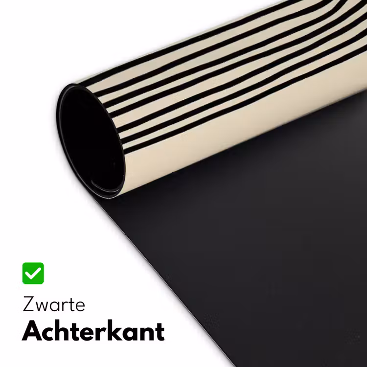 Boogvormen - Zwart - Strak Muismat XXL klein -sfeer2
