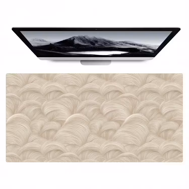 Bogen - Patroon - Beige Muismat XXL klein 681 -zzz3d