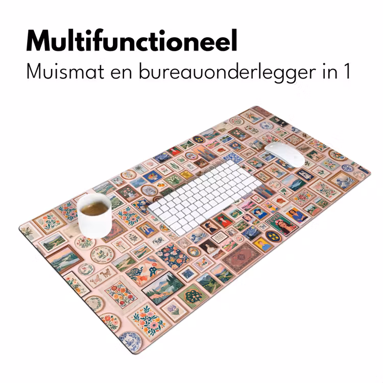 Kunst - Collectie - Decoratie - Modern - Kleurrijk Muismat XXL klein -sfeer4