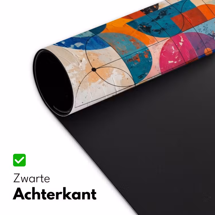Kunst - Geometrisch - Abstract - Kleurrijk Muismat XXL klein -sfeer2