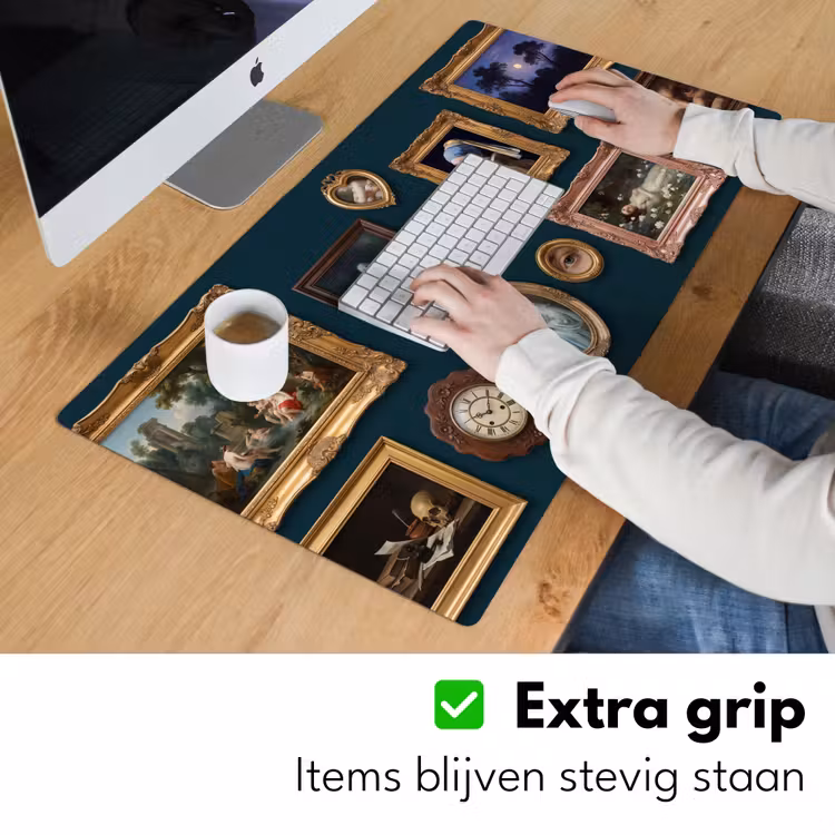 Kunst - Schilderijen - Decoratie - Klassiek - Groen Muismat XXL klein -sfeer3