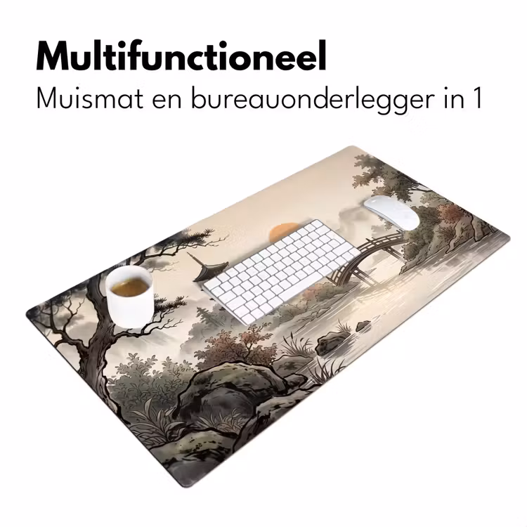Azië - Landschap - Kleurrijk Muismat XXL klein -sfeer4