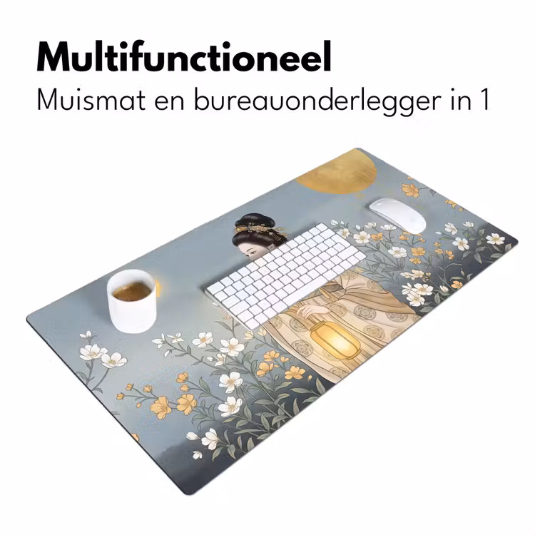 Aziatisch - Vrouw - Kimono Muismat XXL klein -sfeer4