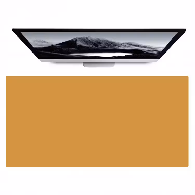 Autumn - Mustard - Geel Muismat XXL klein 681 -zzz3d