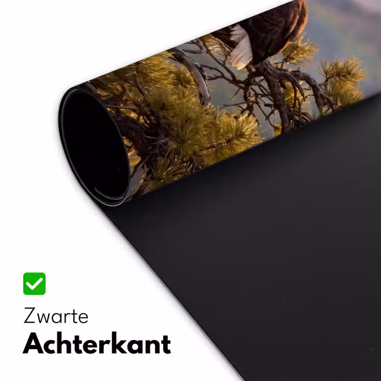Zeearend - Boom - Bergen - Groen Muismat XXL klein -sfeer2