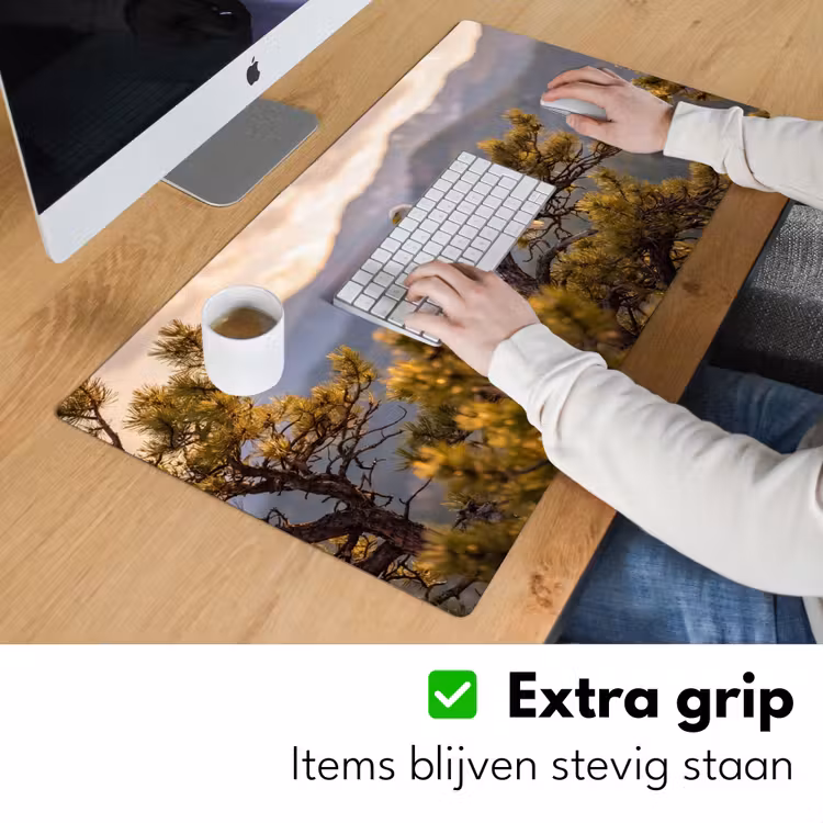 Zeearend - Boom - Bergen - Groen Muismat XXL klein -sfeer3