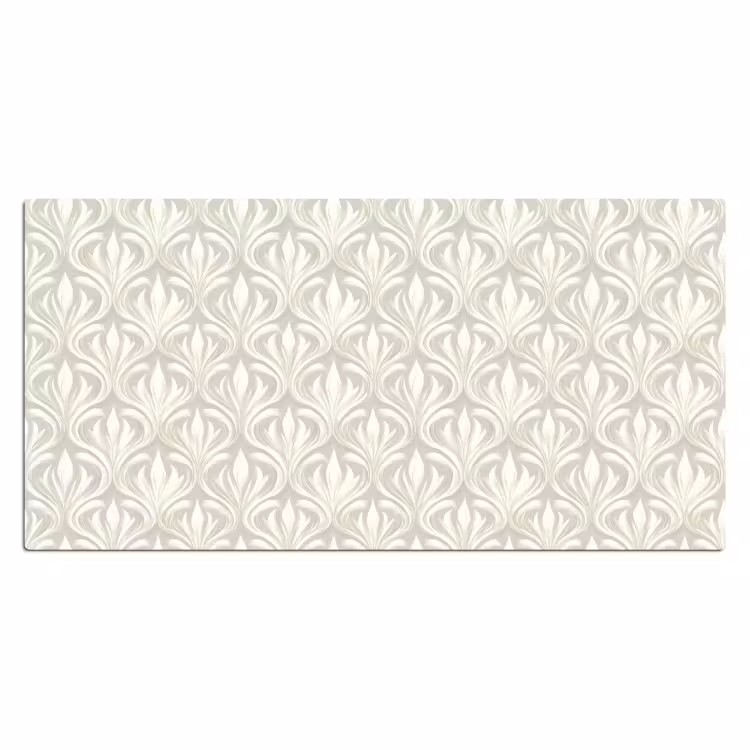 Barok - Patroon - Beige Muismat XXL klein 681 -3d_leeg