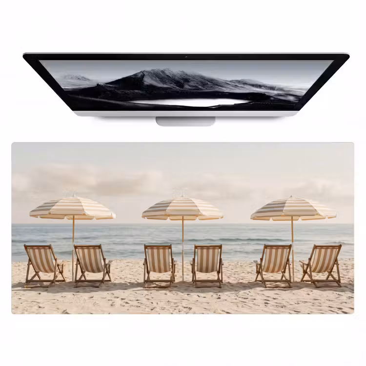 Strand - Stoelen - Parasol Muismat XXL klein -zzz3d