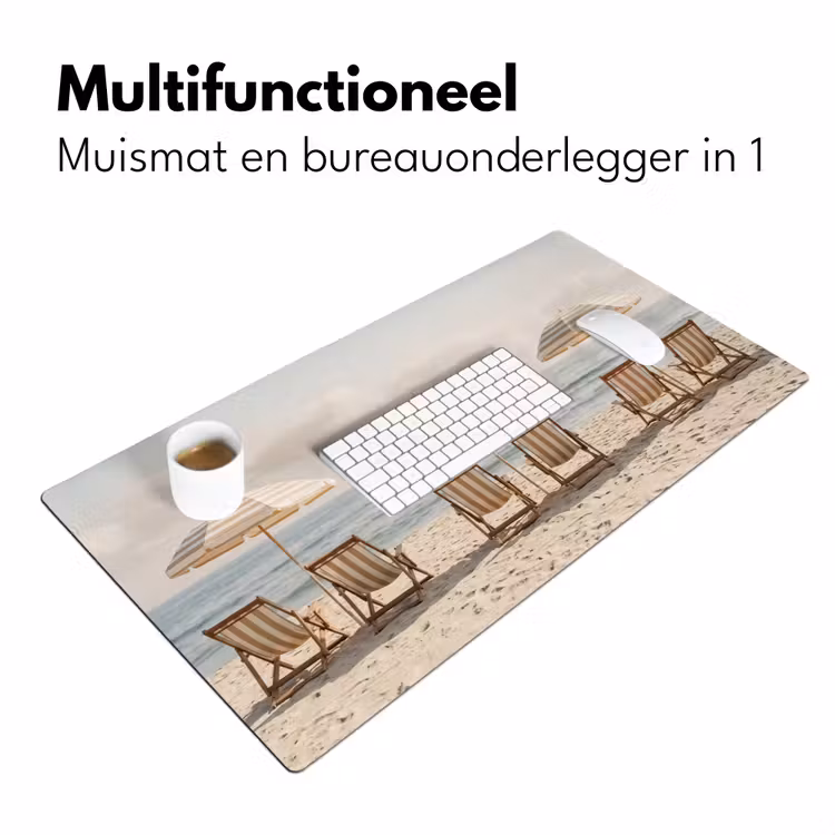 Strand - Stoelen - Parasol Muismat XXL klein -sfeer4