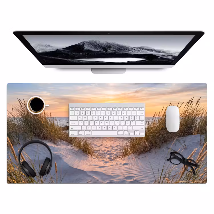 Strand - Zonsondergang - Natuur - Landschap Muismat XXL klein -3d