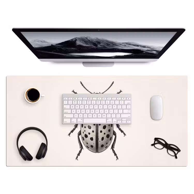 Kever - Insect - Vintage Muismat XXL klein -3d