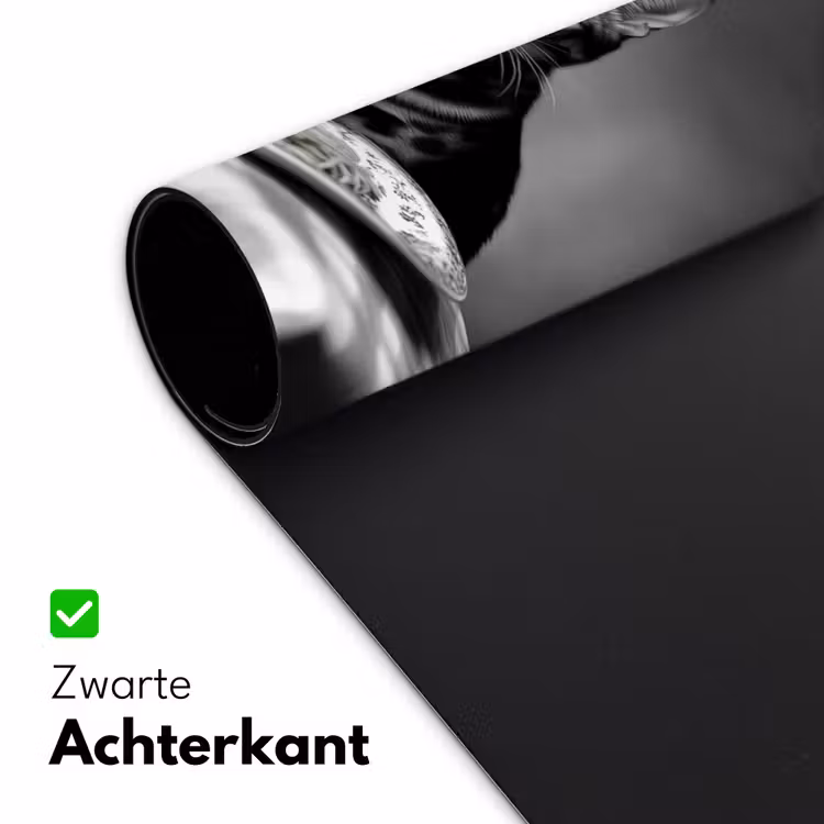 Bengaal - Kat - Tafelkleed - Zwart - Wit - Dier Muismat XXL klein -sfeer2