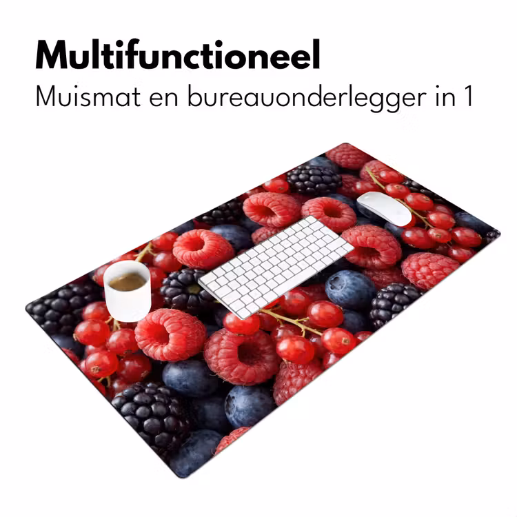 Bessen - Mix - Vers - Eten - Kleurrijk Muismat XXL klein -sfeer4