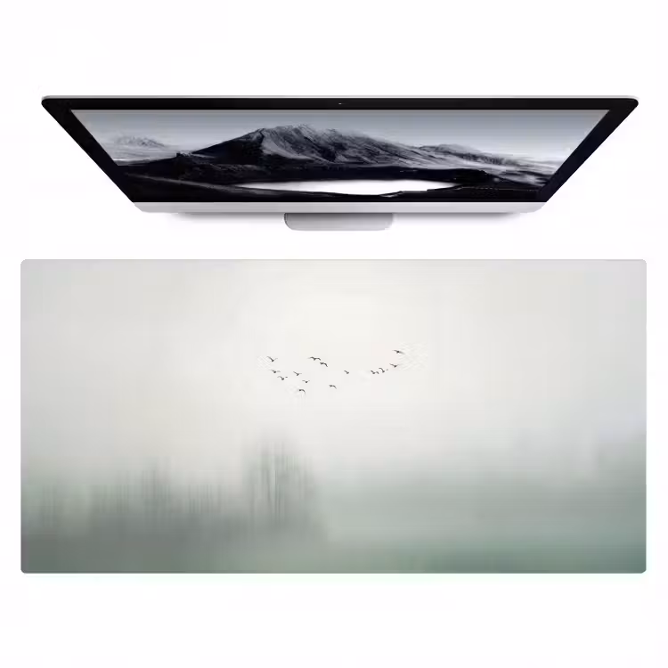 Vogel - Vlucht - Natuur - Minimalistisch Muismat XXL klein -zzz3d