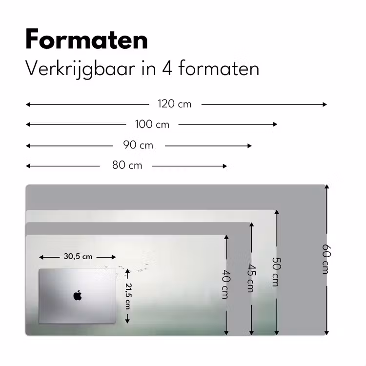 Vogel - Vlucht - Natuur - Minimalistisch Muismat XXL klein -sfeer5