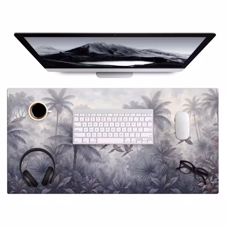 Vogel - Vliegend - Jungle - Vintage - Dieren Muismat XXL klein -3d