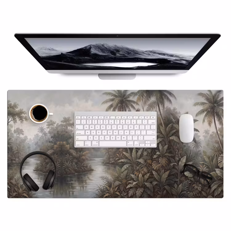Vogel - Vliegend - Tropisch - Landschap - Klassiek Muismat XXL klein -3d