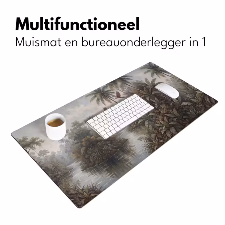 Vogel - Vliegend - Tropisch - Landschap - Klassiek Muismat XXL klein -sfeer4