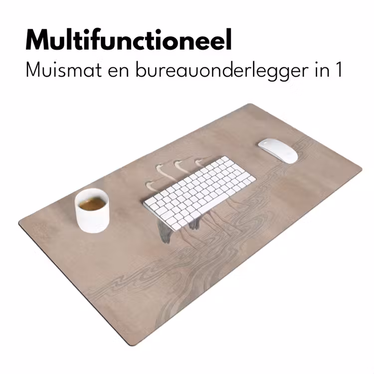 Vogel - Water - Natuur - Vintage Muismat XXL klein -sfeer4