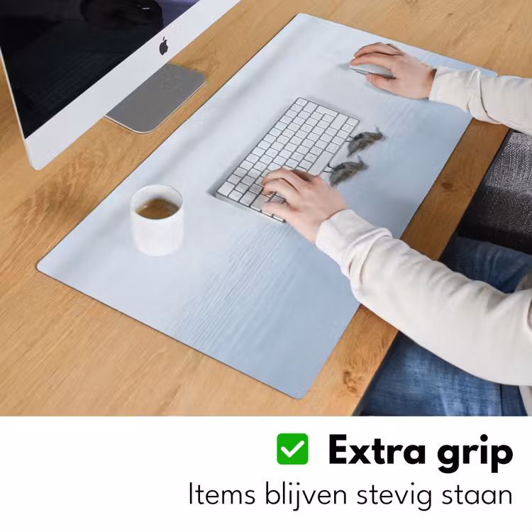 Vogels - Water - Grijs Muismat XXL klein -sfeer3