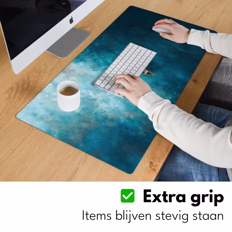 Bootje - Water - Blauw Muismat XXL klein -sfeer3