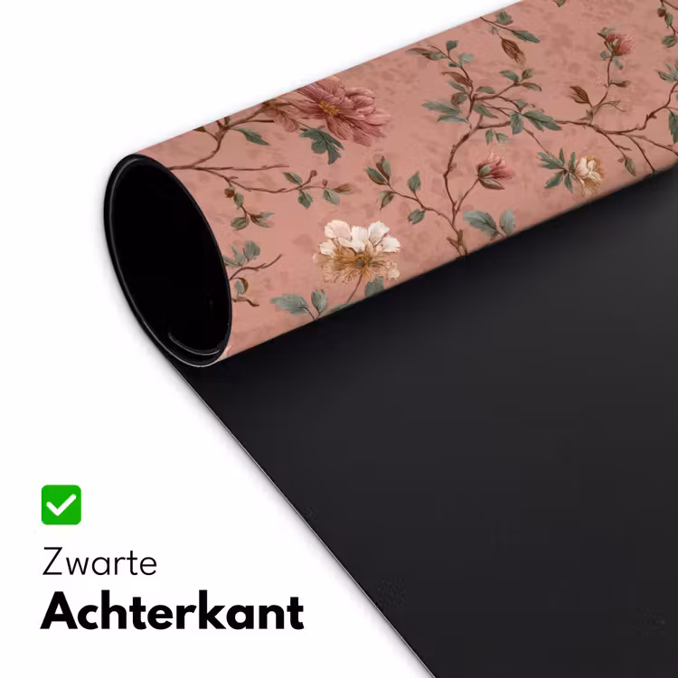 Botanisch - Bloemen - Roze Muismat XXL klein 681 -sfeer2