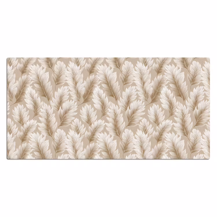 Botanisch - Patroon - Beige Muismat XXL klein 681 -3d_leeg