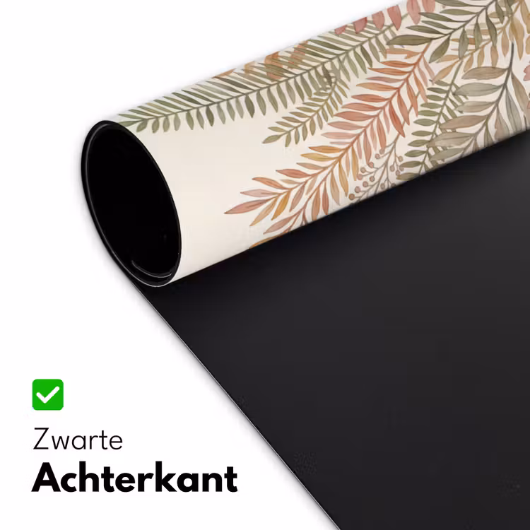 Botanisch - Aquarel - Kleurrijk Muismat XXL klein -sfeer2
