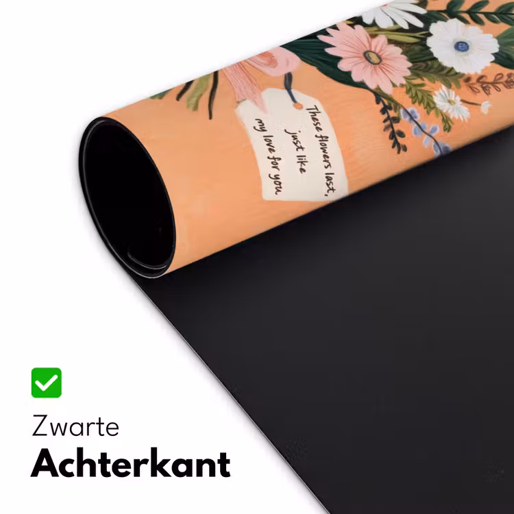 Boeket - Strikje - Quote Muismat XXL klein -sfeer2