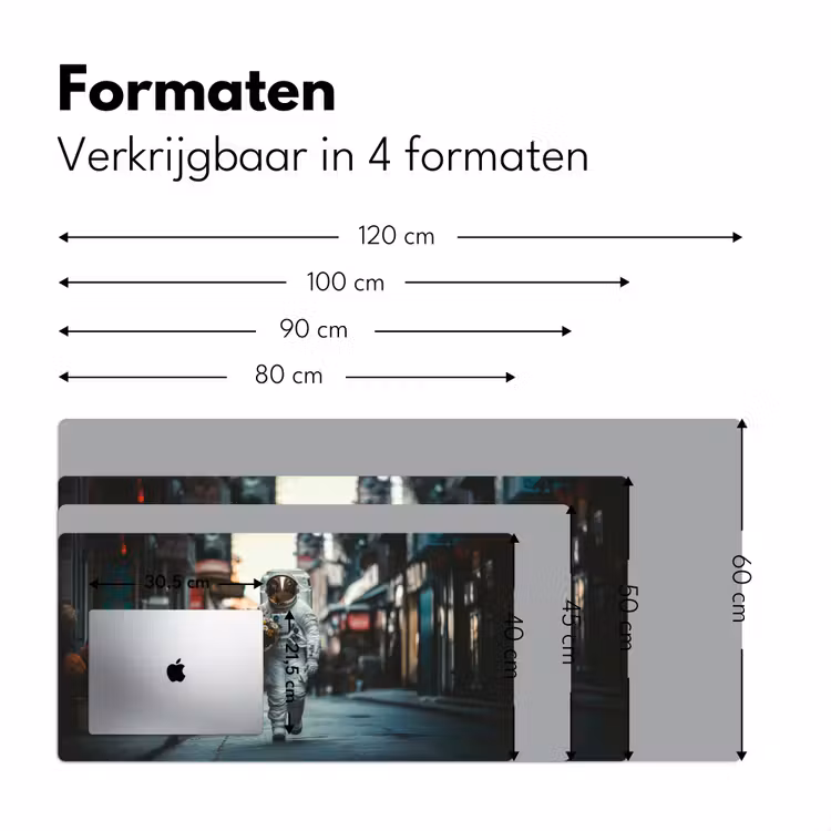 Boeket - Bloemen - Kleurrijk - Astronaut Muismat XXL klein -sfeer5
