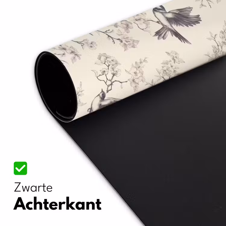 Takken - Vogels - Beige Muismat XXL klein 681 -sfeer2