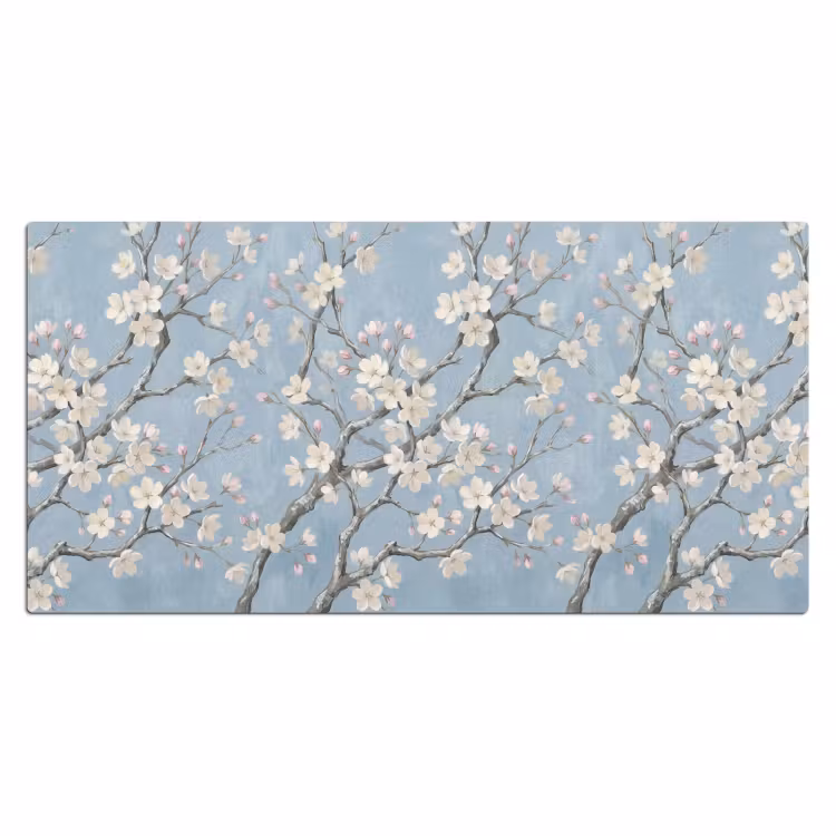 Takken - Kersenbloesem - Blauw Muismat XXL klein -3d_leeg