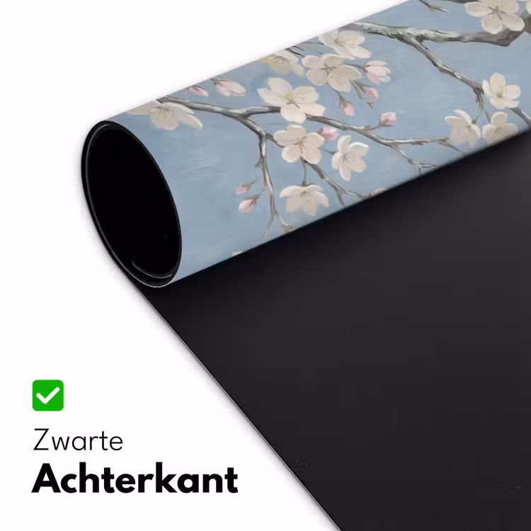 Takken - Kersenbloesem - Blauw Muismat XXL klein -sfeer2