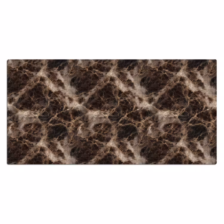 Bruin - Goud - Marmer Muismat XXL klein 681 -3d_leeg