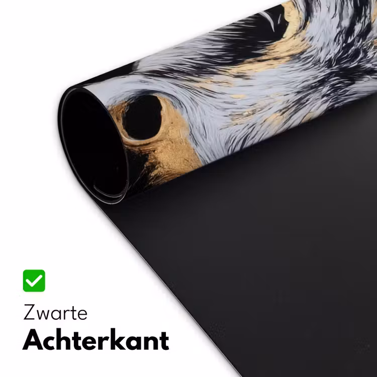 Stier - Hoorns - Snuit - Goud Muismat XXL klein -sfeer2