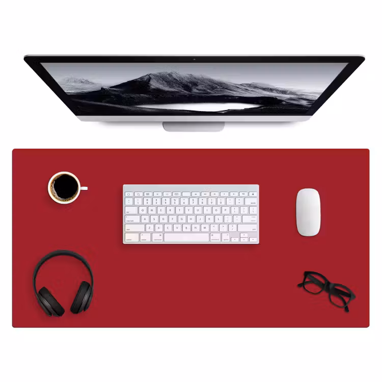 Burgundy - Wine - Rood Muismat XXL klein 681 -3d