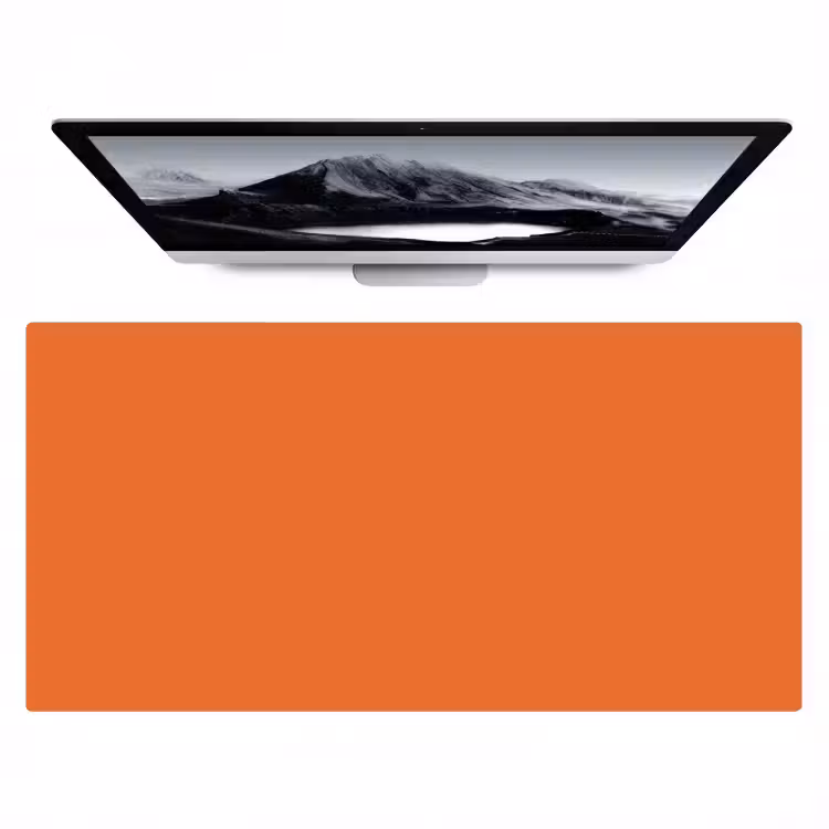 Burnt - Sienna - Oranje Muismat XXL klein 681 -zzz3d