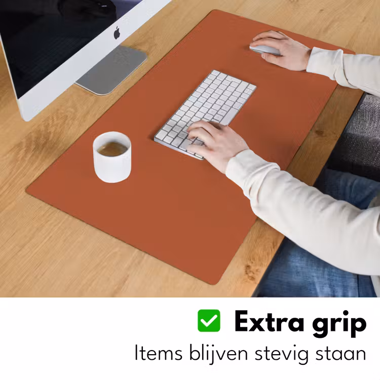 Burnt - Sienna - Oranje Muismat XXL klein 681 -sfeer3